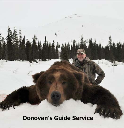 Alaska Brown Bear hunting guide, Donovan's Guide Service