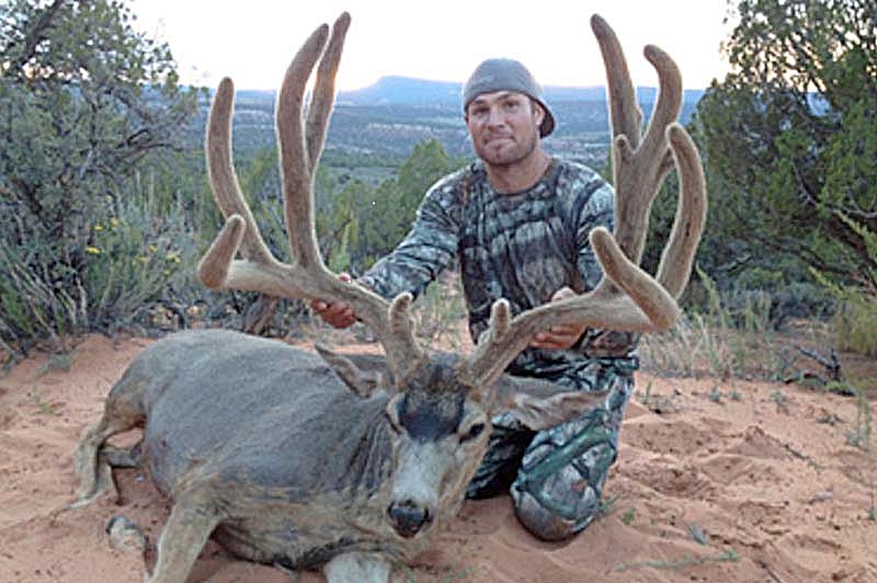 Bowden Gardner with record Archery Mule Deer in Utah