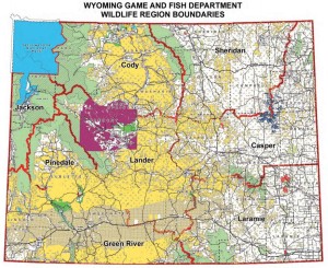 Wyoming hunting area map