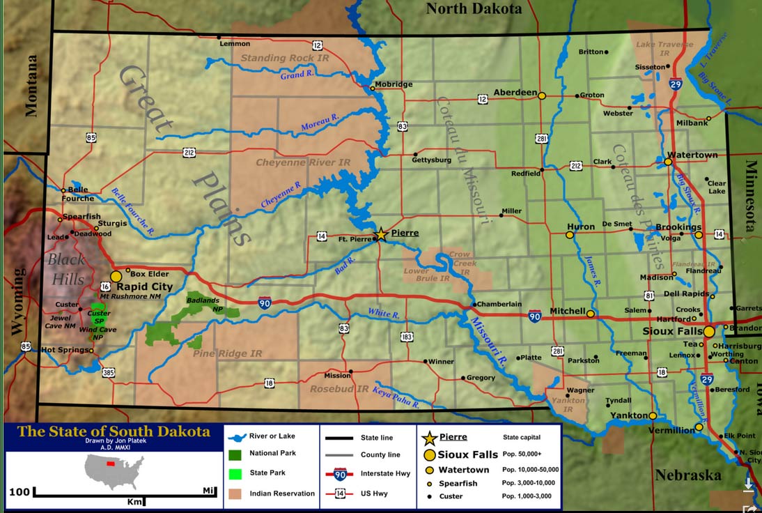 South Dakota Hunting Zones